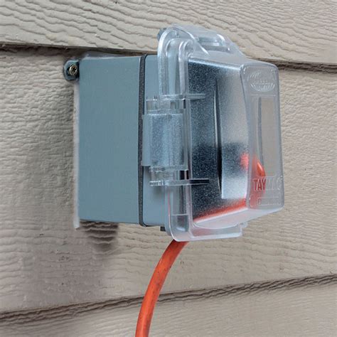 Outside electrical outlet no longer seals to brick